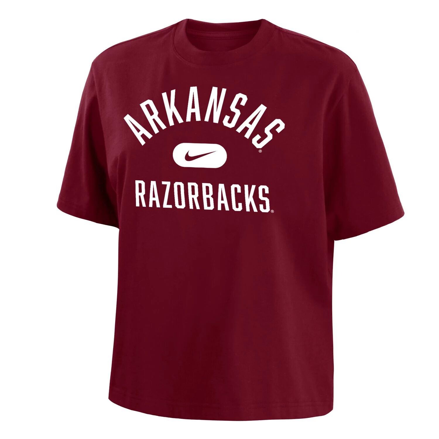 

Женская футболка свободного кроя Nike Cardinal Arkansas Razorbacks Clean Team Nike