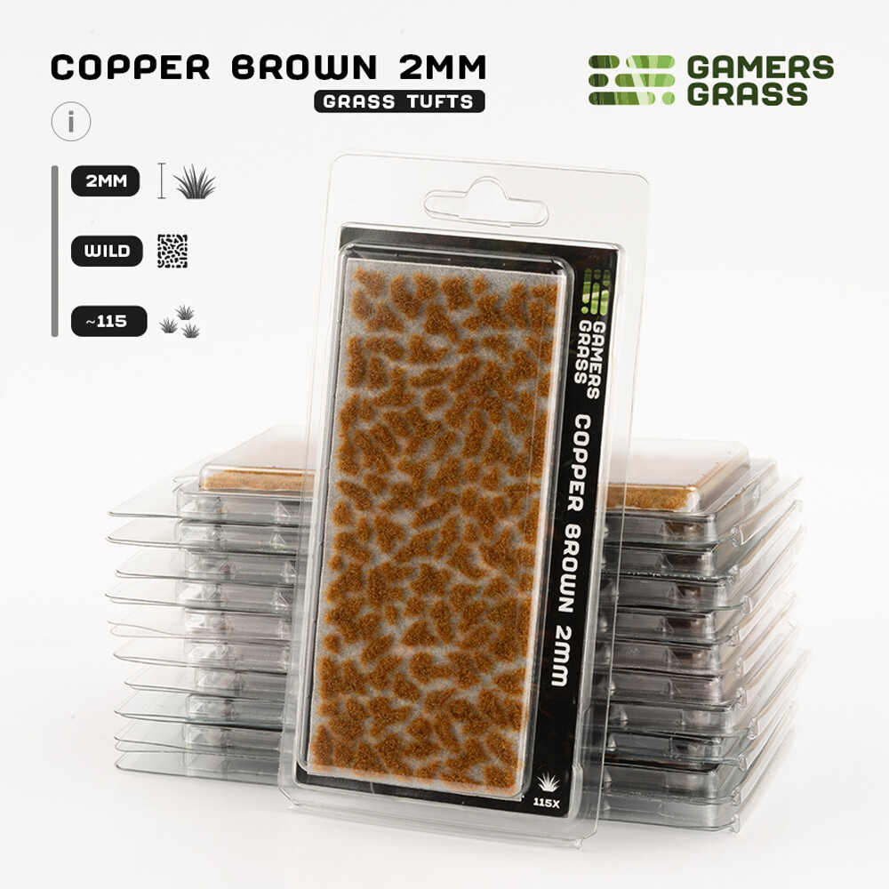 

Аксессуары Gamers Grass Gamers Grass Tufts: Copper Brown - Wild 2mm