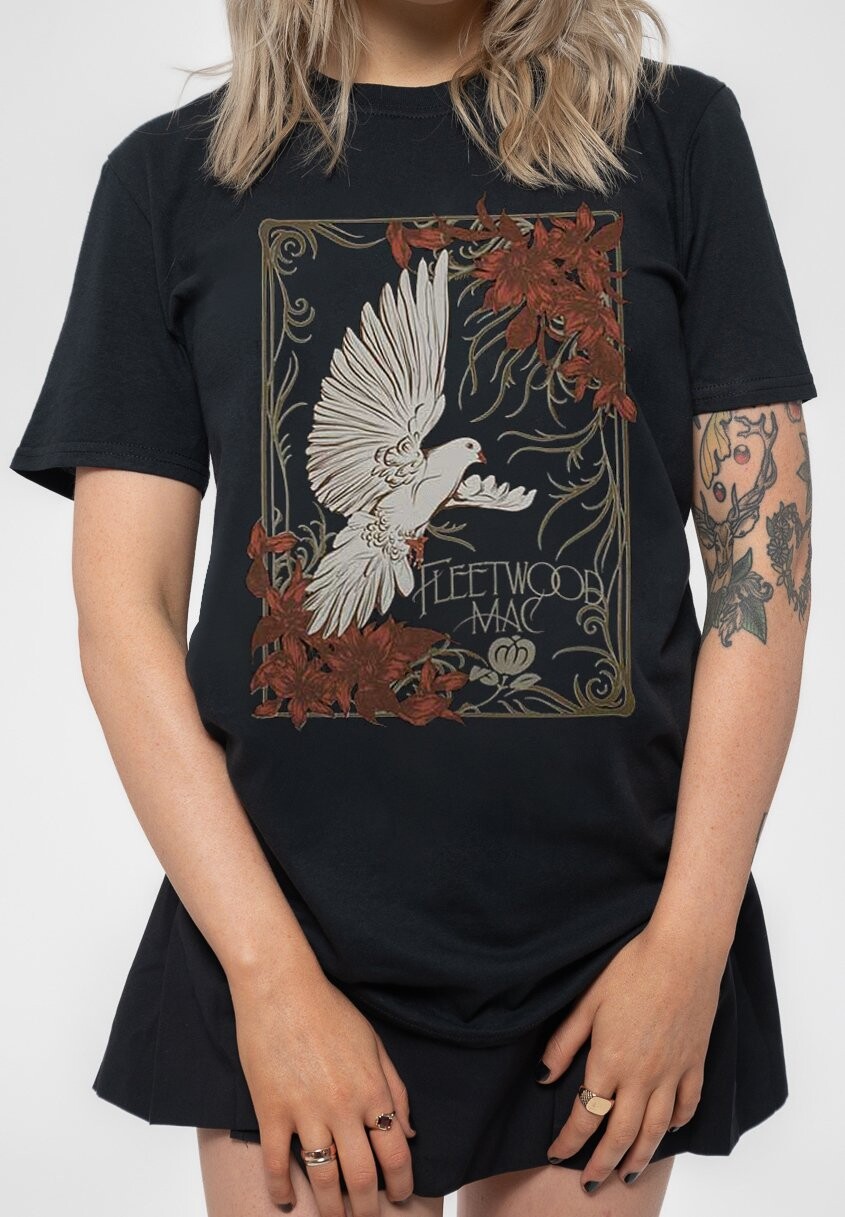 

Футболка с принтом FLEETWOOD DOVE BOYFRIEND FIT Paradiso Clothing, черный