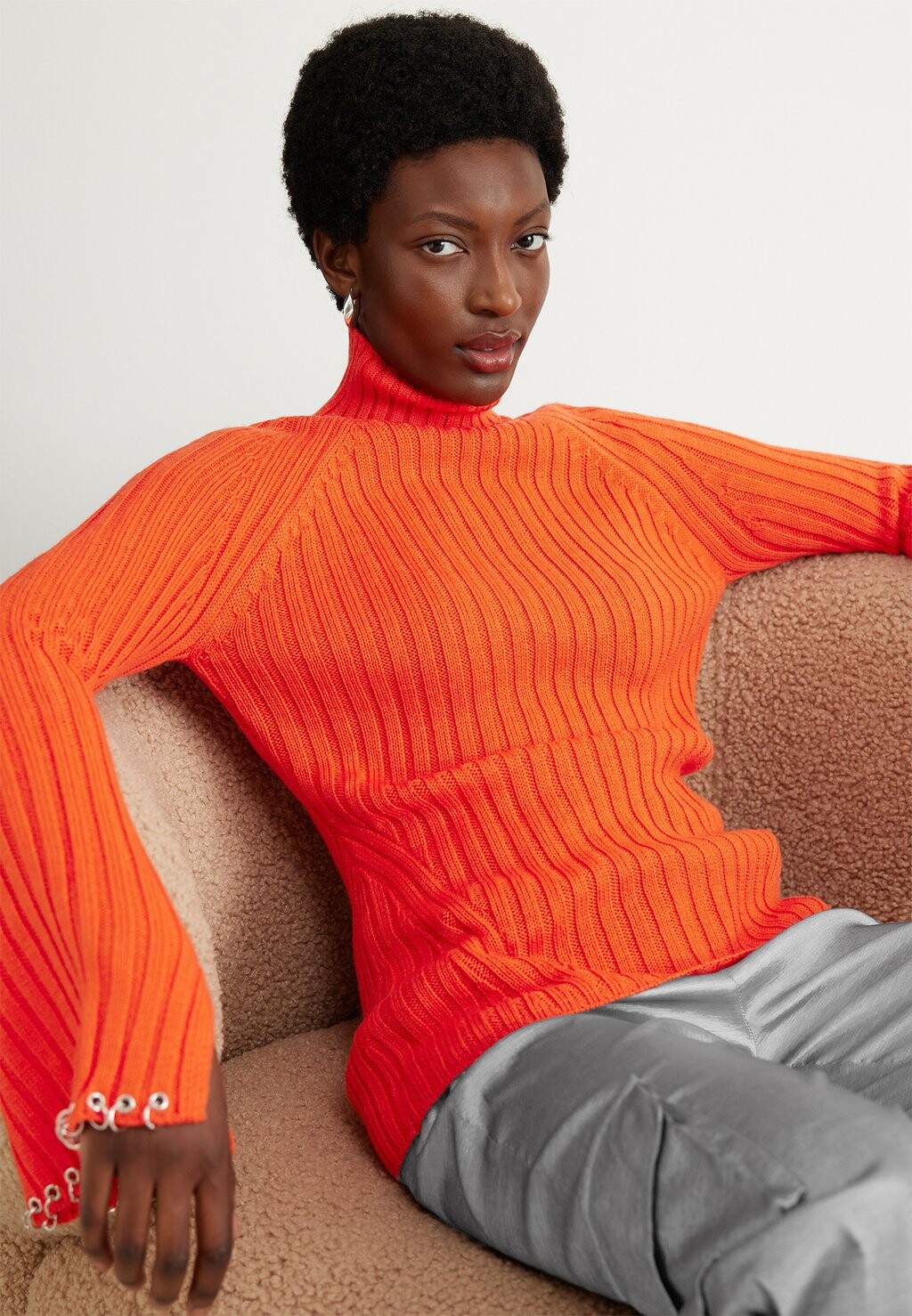 

Свитшот Patrizia Pepe ДЖЕРСИ, цвет intense orange