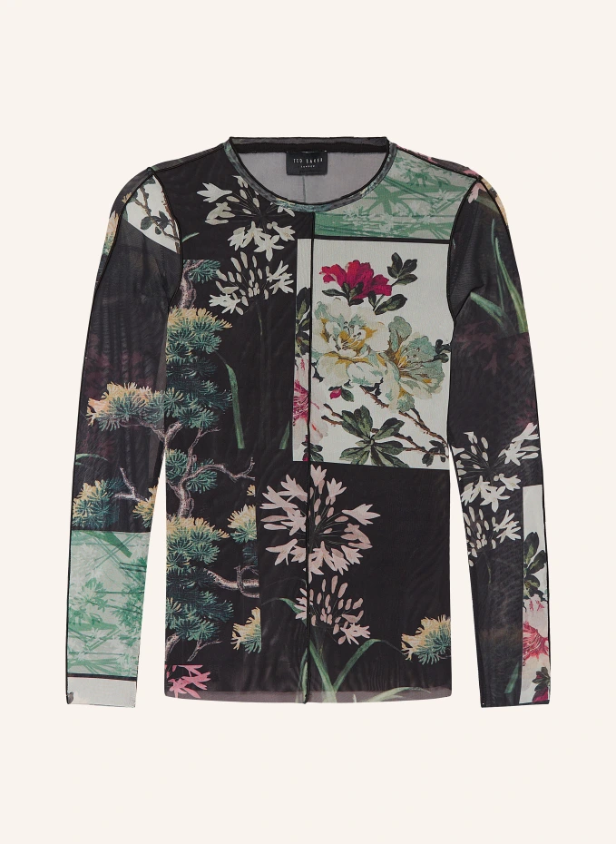 

Длинный рукав лареана из сетки Ted Baker, черный