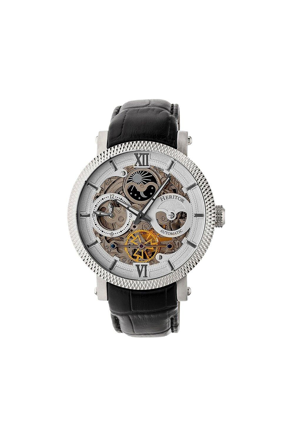 

Часы Aries Skeleton с кожаным ремешком Heritor Automatic, белый