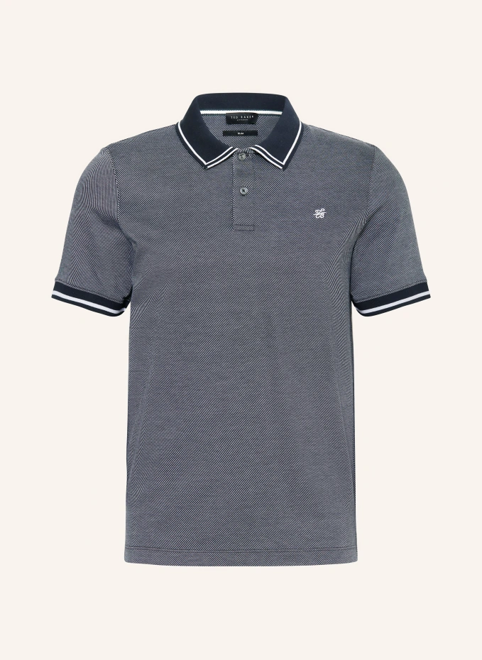 

Рубашка-поло из джерси helta slim fit Ted Baker, белый