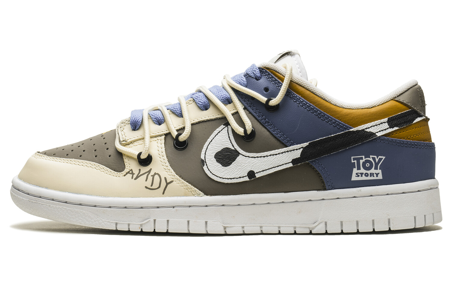 

Кроссовки Nike Dunk Skateboarding Shoes Men Low-top White/blue, коричневый