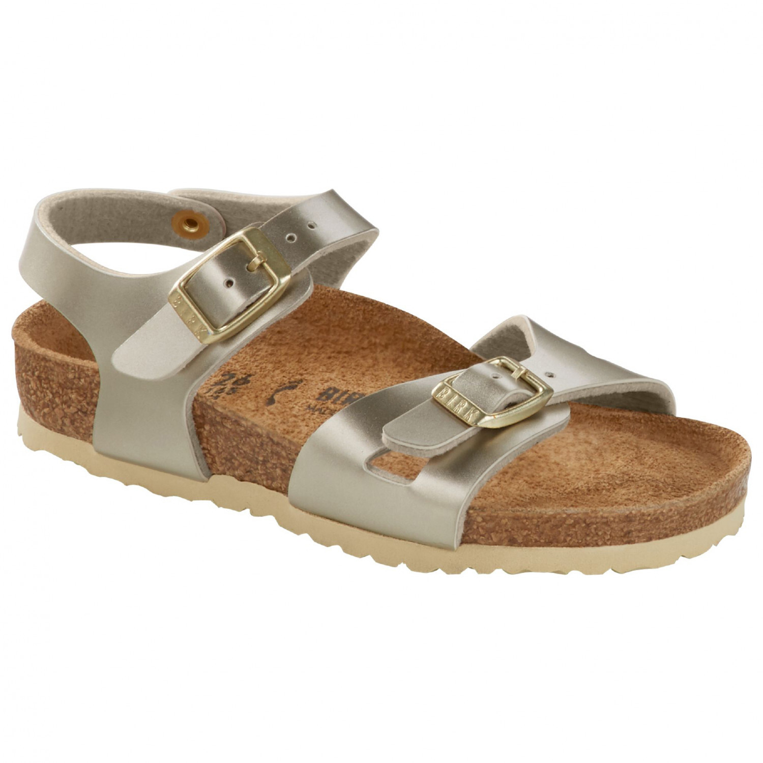 Сандалии Birkenstock Kid's Rio BF, цвет Electric Metallic Gold сандалии rio kids bf birkenstock цвет cosmic sparkle white