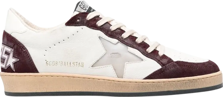 

Кроссовки Golden Goose Ball Star 'Red Wine', белый