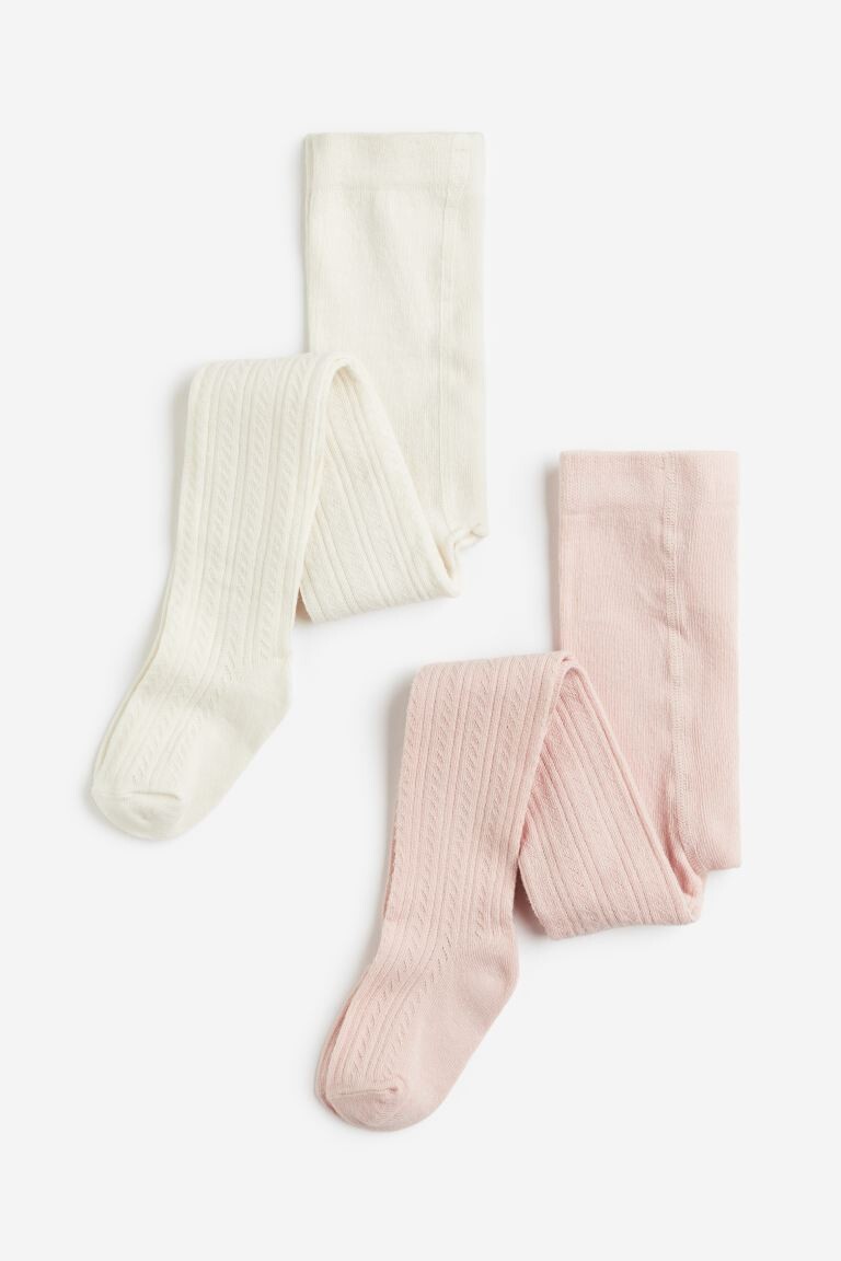

2 упаковки колготок тонкой вязки H&M, розовый