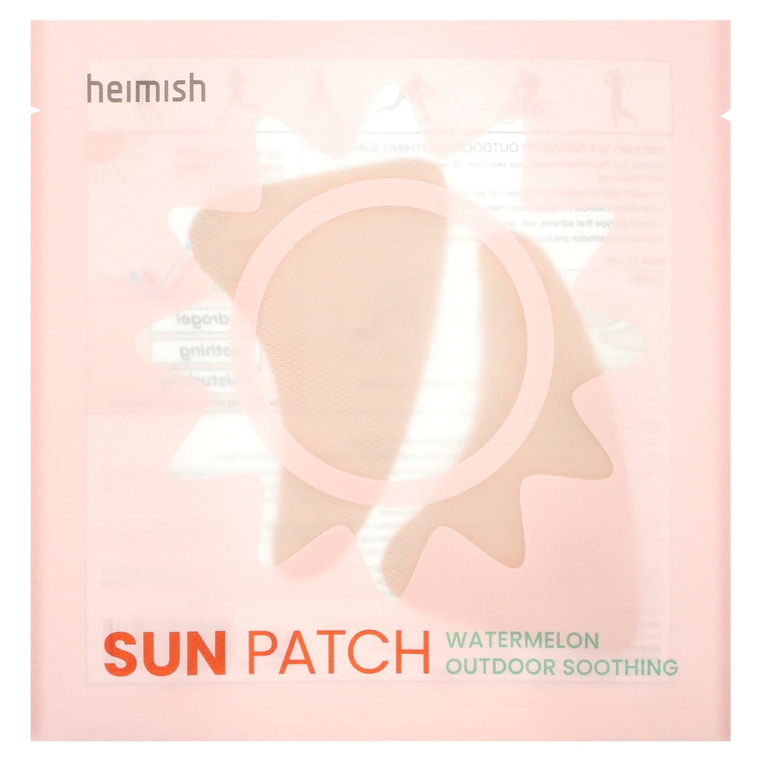 

SUN Patch, успокаивающие патчи с арбузом, 5 патчей, Heimish