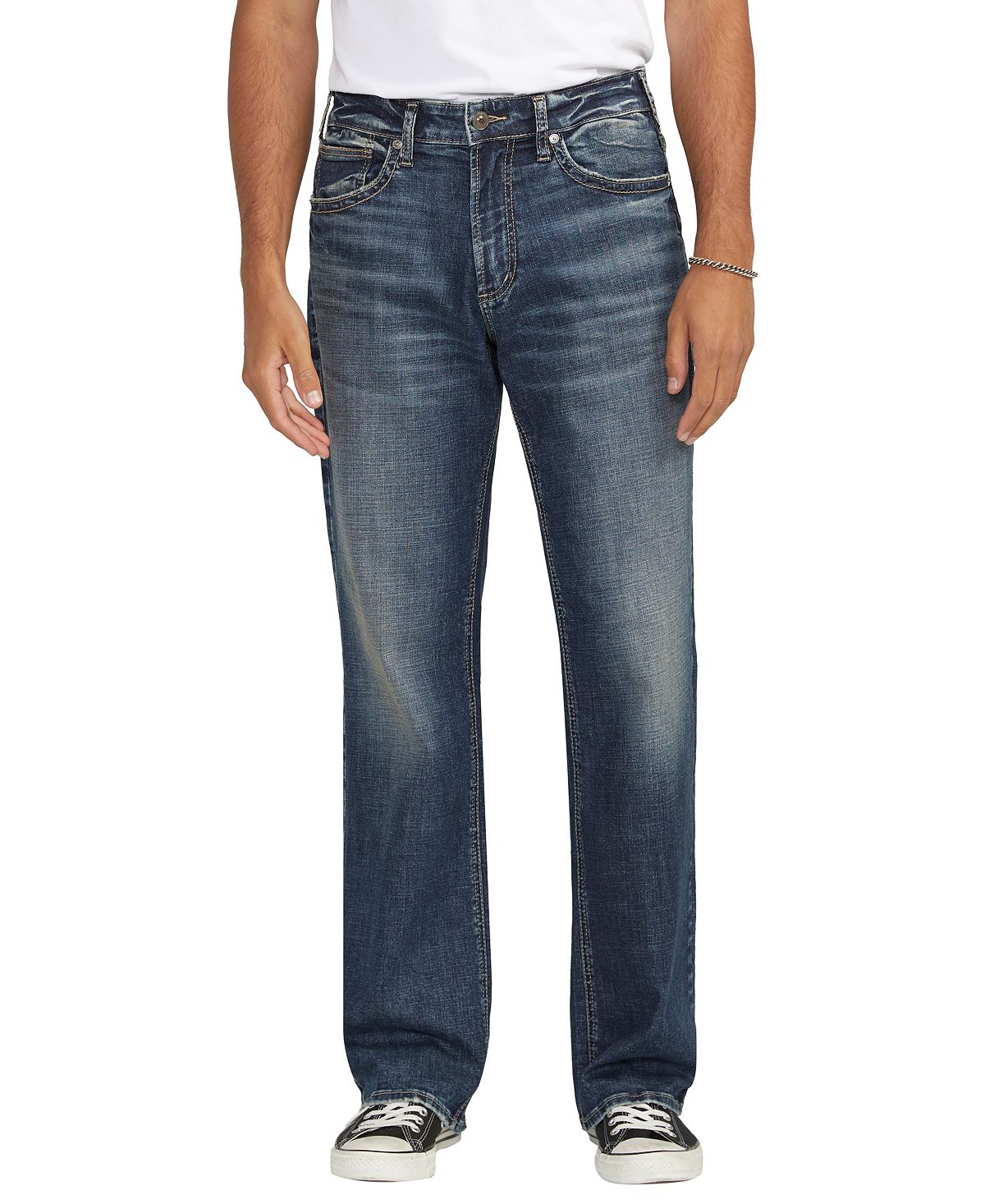 Мужские прямые джинсы свободного покроя Gordie Silver Jeans Co.