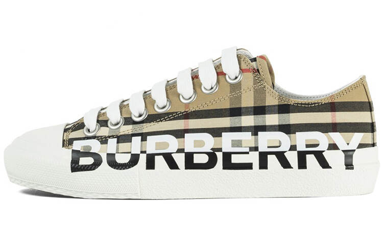 

Хлопковые кроссовки Burberry в клетку Vintage Check Archive бежевые (женские)