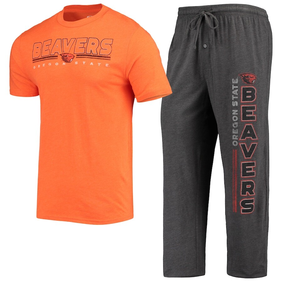 

Пижамный комплект Concepts Sport Oregon State Beavers, угольный