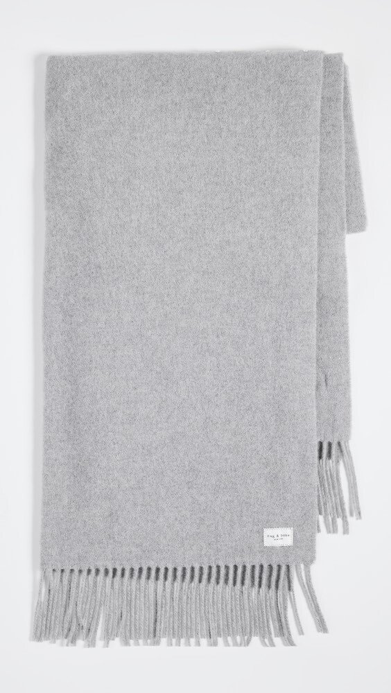 

Шарф Rag & Bone Addison Recycled Wool, серый