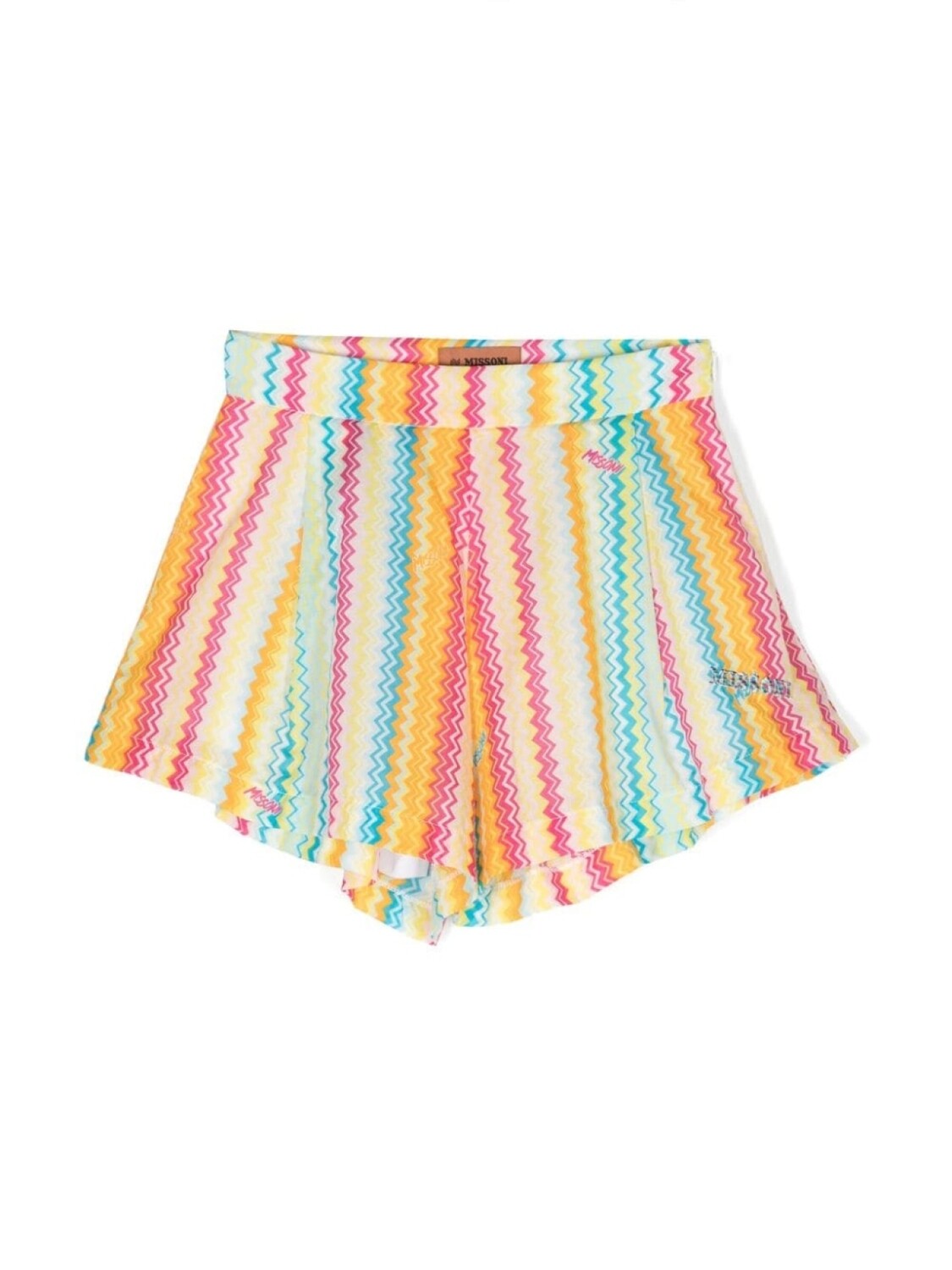

Missoni Kids шорты с узором шеврон, желтый