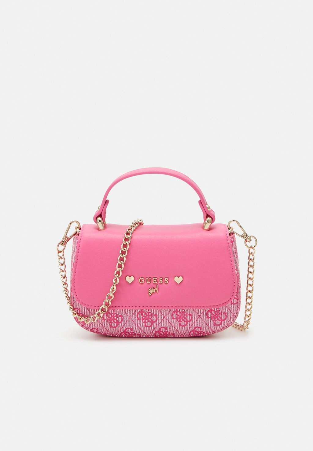 

Сумка через плечо JUNIOR CROSSBODY FLAP UNISEX Guess, цвет scared pink