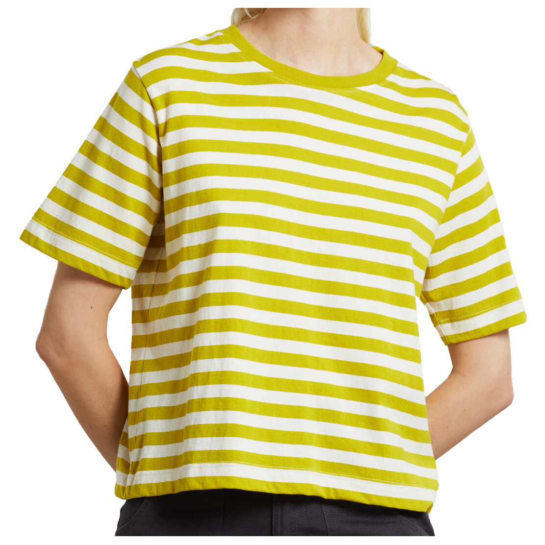 

Футболка Dedicated Women's Vadstena Stripes, цвет Citronelle Yellow