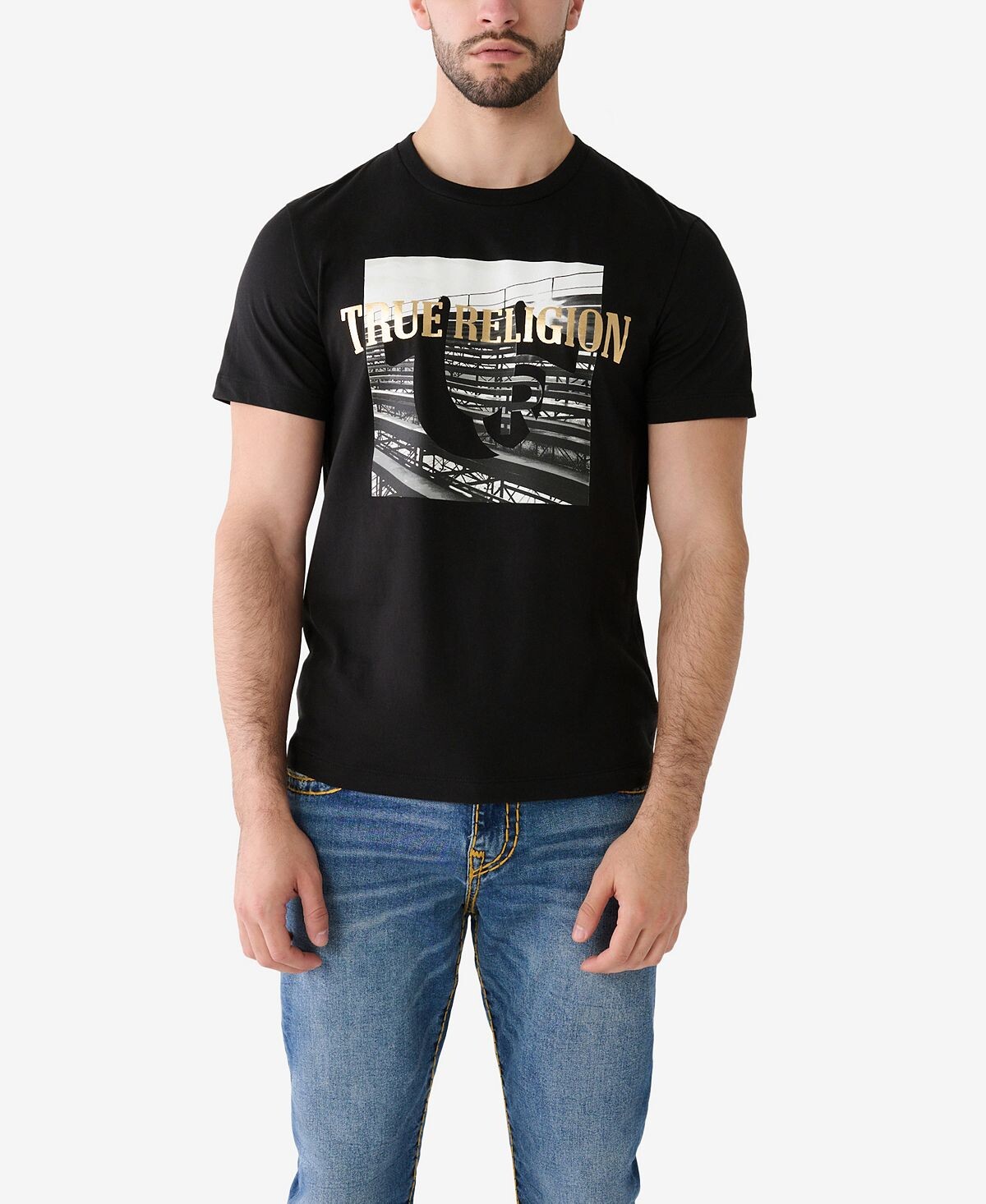 

Мужская футболка с коротким рукавом для скамьи True Religion