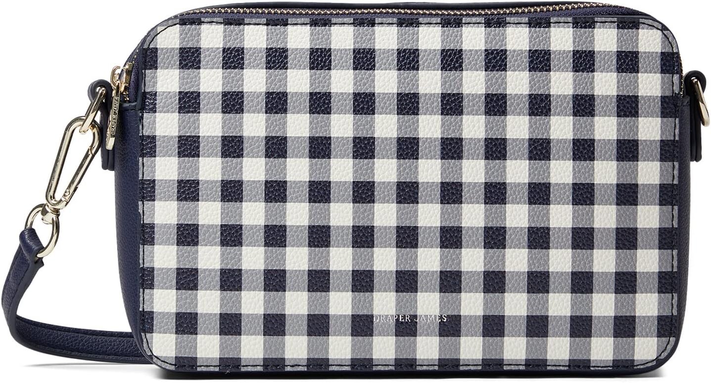 

Сумка Draper James Dakota, цвет Navy Gingham/Nassau Navy Pebble