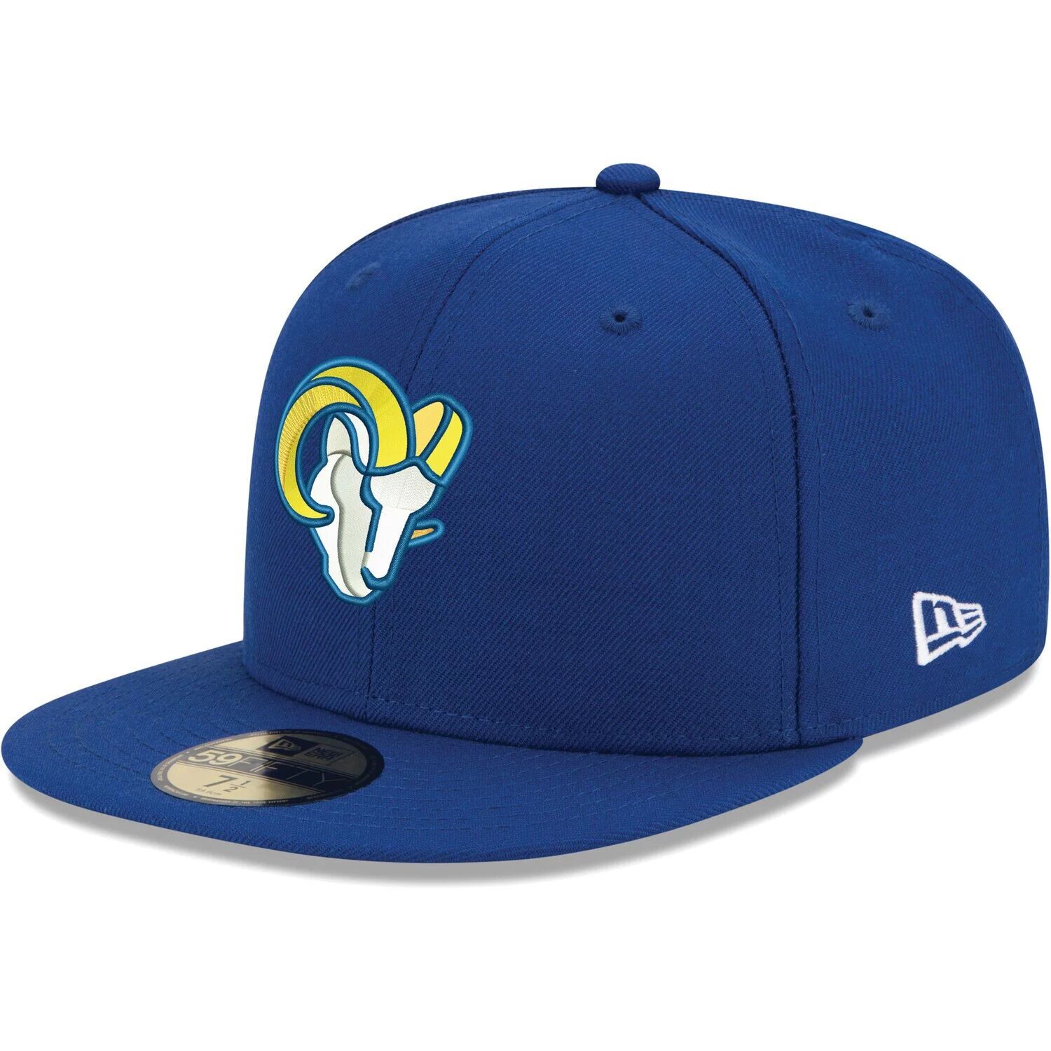 

Мужская приталенная кепка New Era Royal Los Angeles Rams Omaha Ram Head 59FIFTY