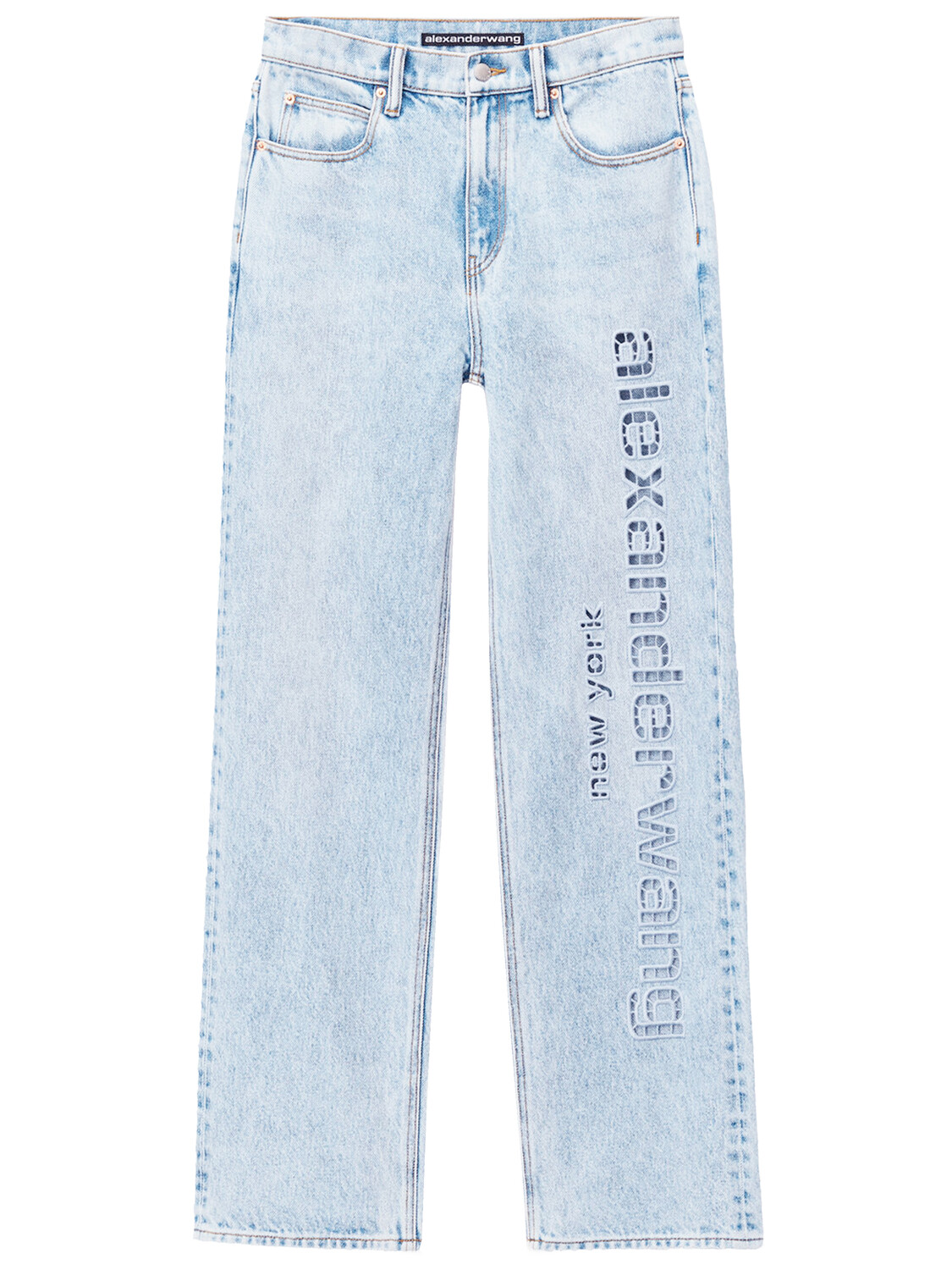 

Джинсы Alexander Wang EZ cut-out logo, синий