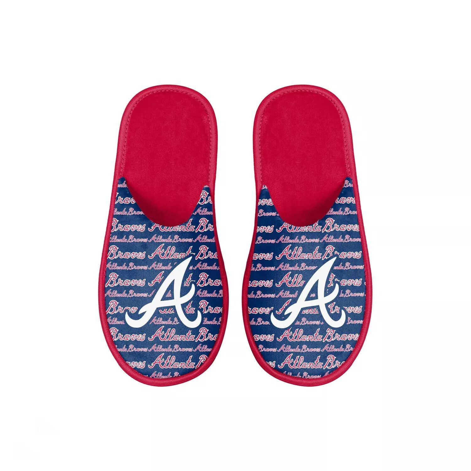 

Молодежные шлепанцы FOCO Atlanta Braves с потертостями и надписью Unbranded