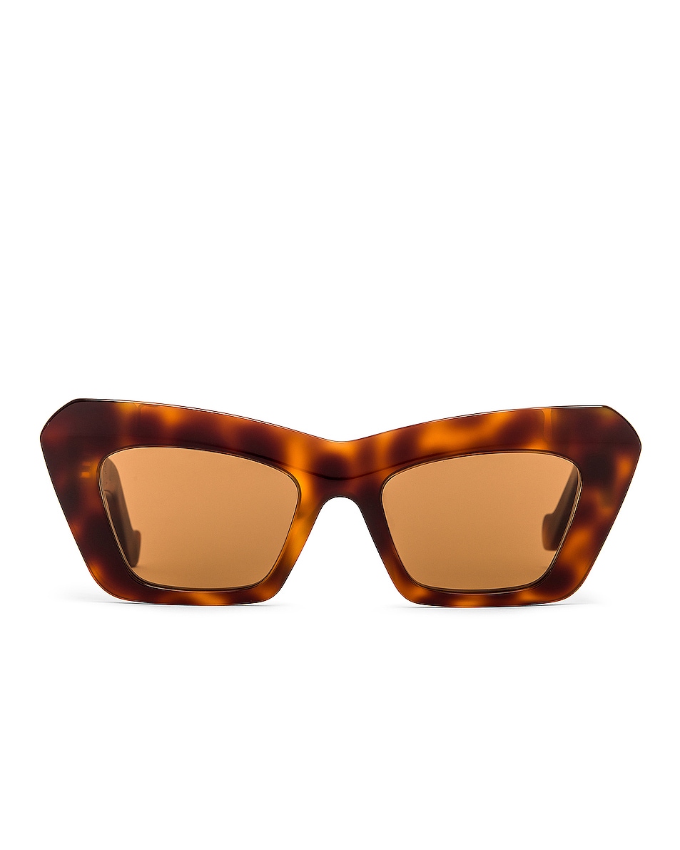 Солнцезащитные очки Loewe Acetate Cateye, цвет Blonde Havana & Brown