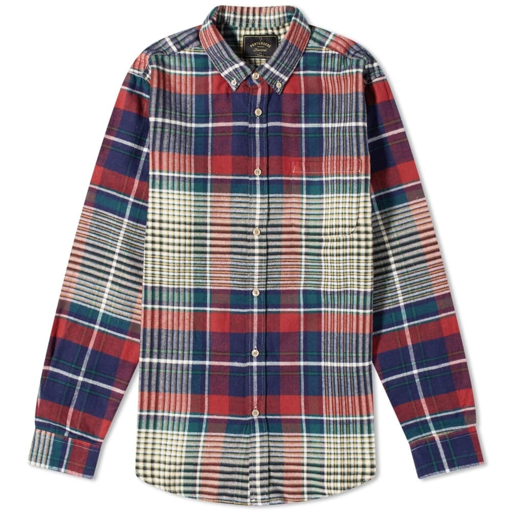 

Portuguese Flannel Рубашка в клетку на пуговицах Tolly, мультиколор