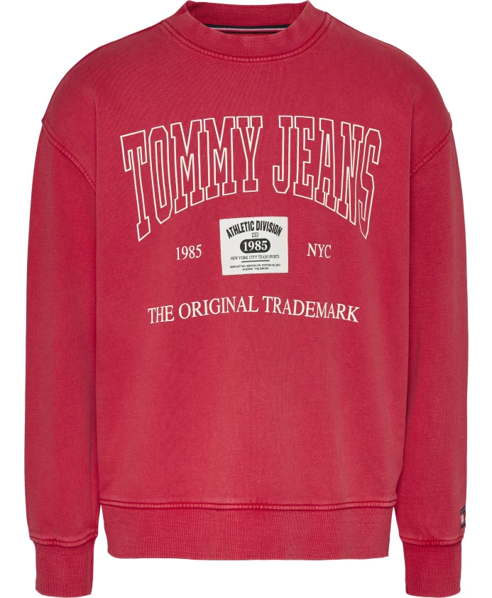 

Спортивный свитер в стиле ретро Tommy Jeans, красный