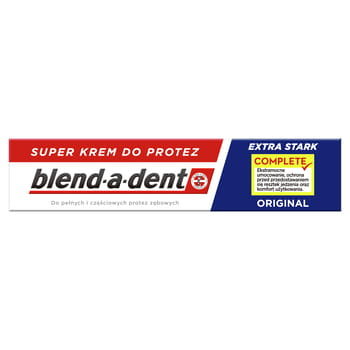 Клейкий крем для зубных протезов, 47 г Blend-A-Dent, Extra Stark Original