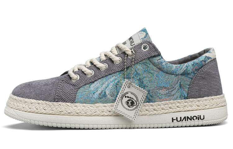 

Кроссовки HUANQIU Skateboarding Shoes Men Low-top White/gray, серый