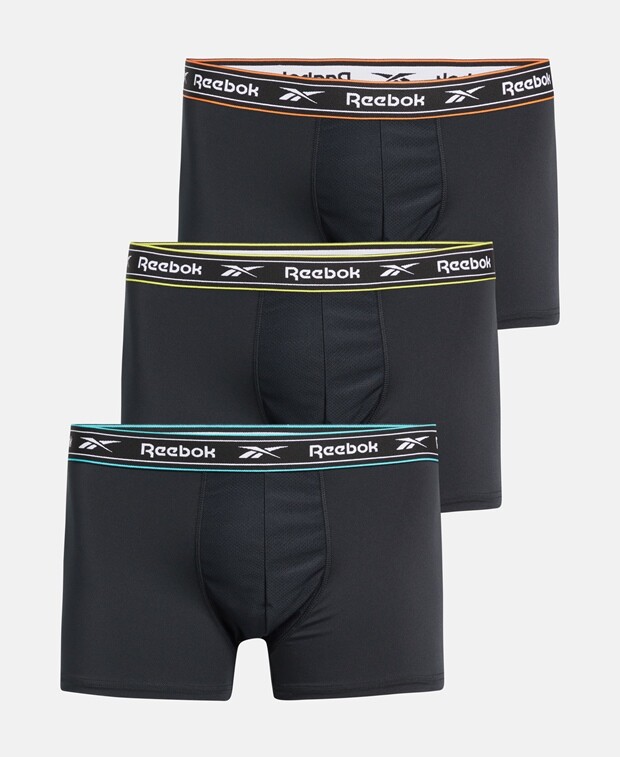 

Шорты-боксеры, комплект из 3 шт. Reebok, цвет Caviar Black