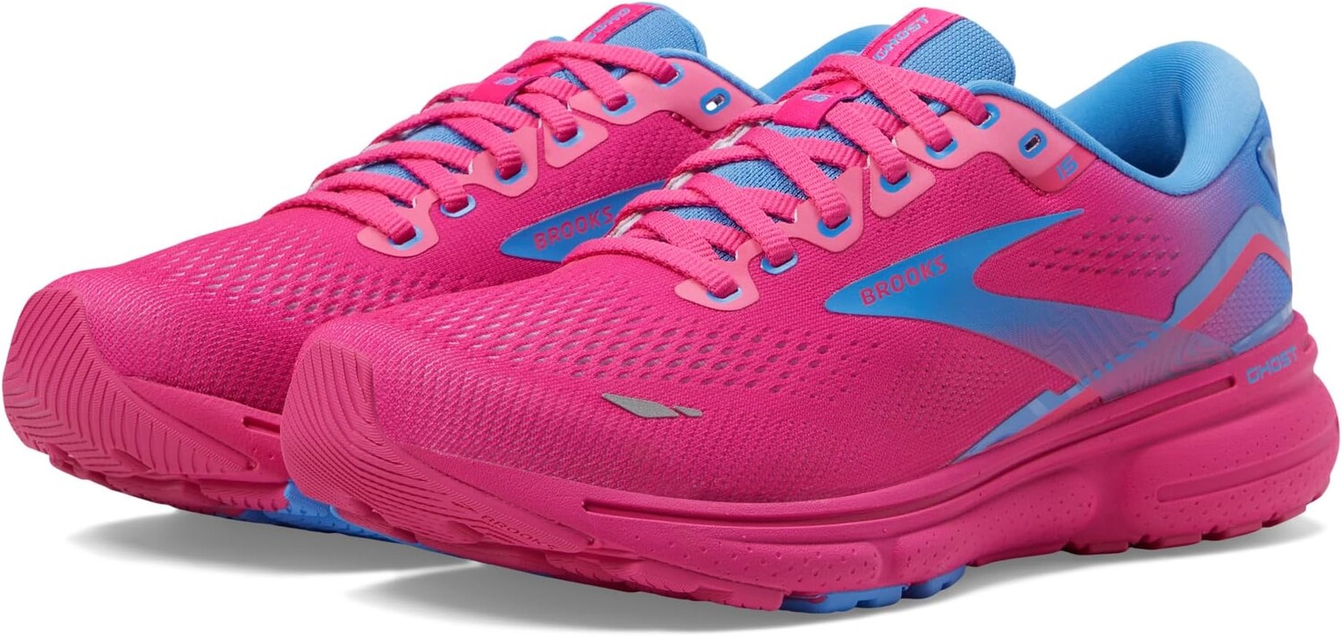 

Кроссовки Ghost 15 Brooks, цвет Pink Glo/Blue/Fuchsia, Розовый