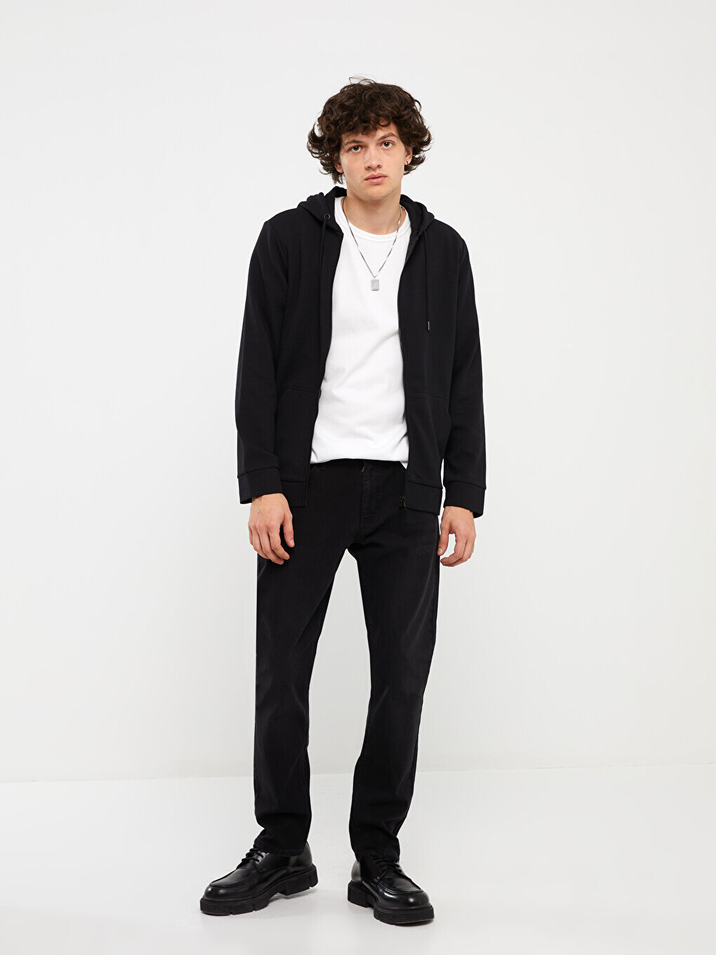 

Мужские джинсовые брюки 750 Slim Fit LCW Jeans, черное родео, Черный
