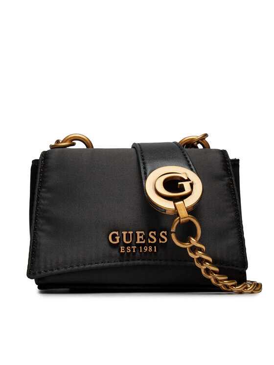 Кошелек Guess, черный подставка под серьги улыбка цвет золотой 6×10 5 см