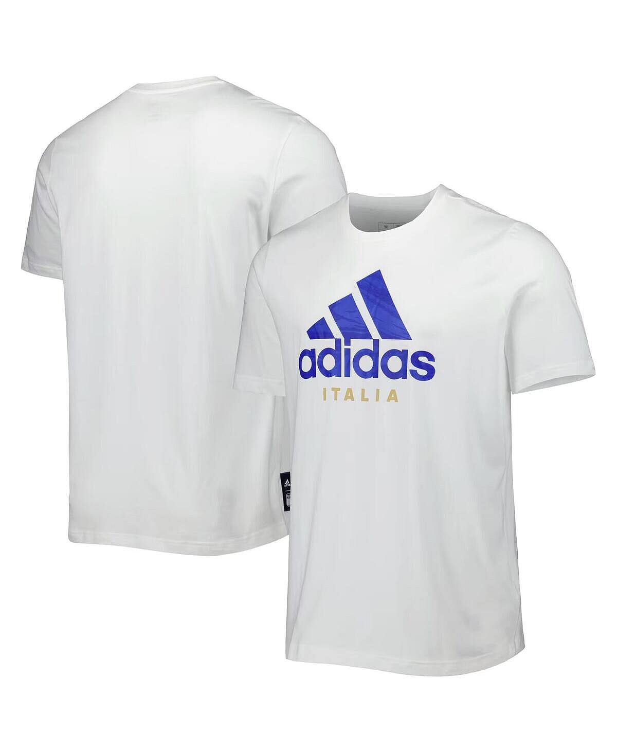 

Мужская белая футболка ДНК сборной Италии adidas, Белый