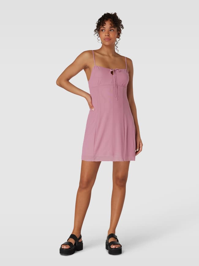 Мини-платье с узором по всей поверхности Review, пыльно-розовый