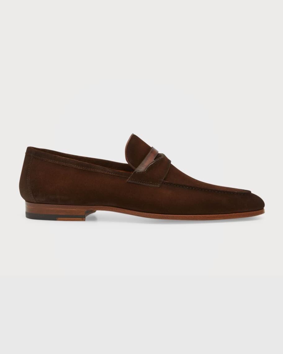 

Мужские замшевые кожаные пенни-лоферы Magnanni