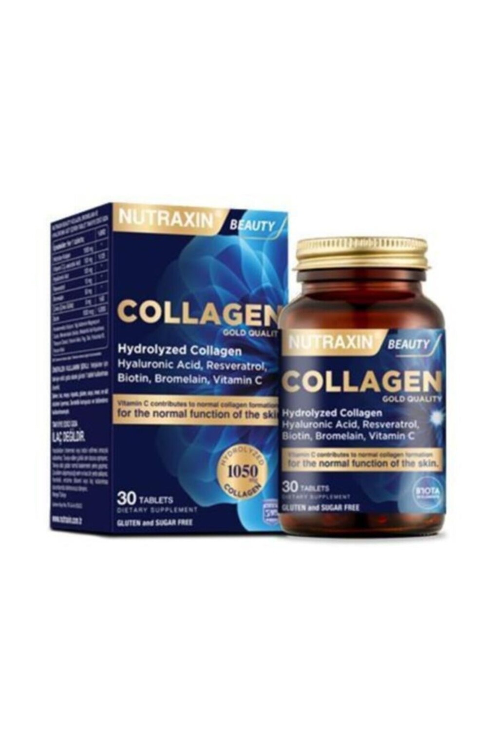 

Nutraxin 30 таблеток, содержащих гидролизованный коллаген типа 1 и типа 3