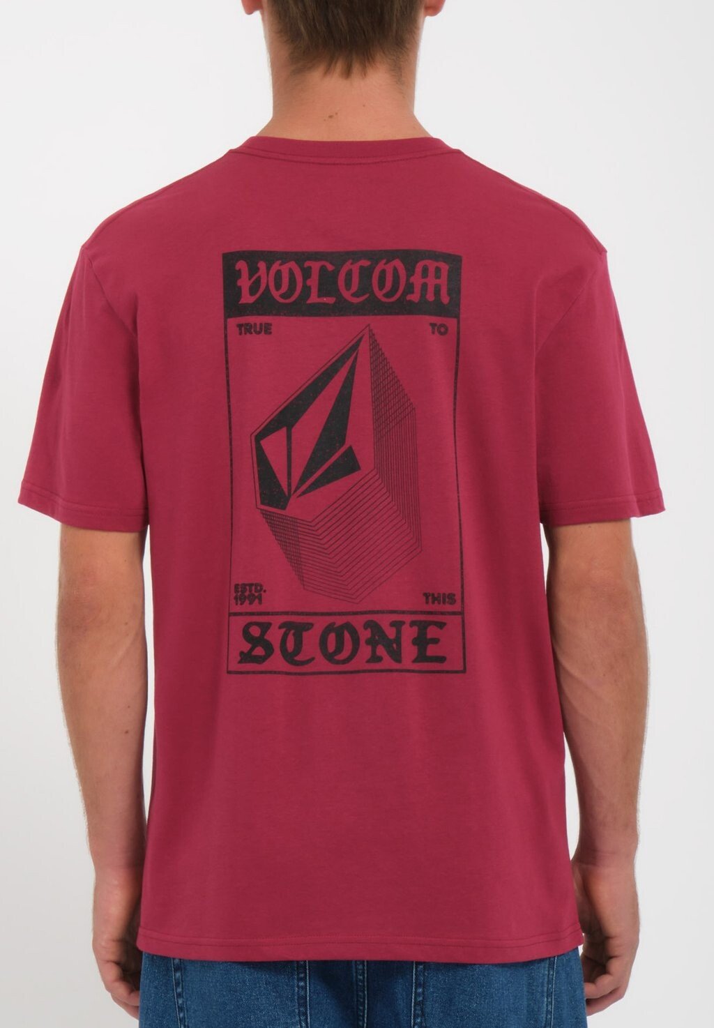 

Футболка с принтом Globstok Bsc Sst Volcom, цвет wine