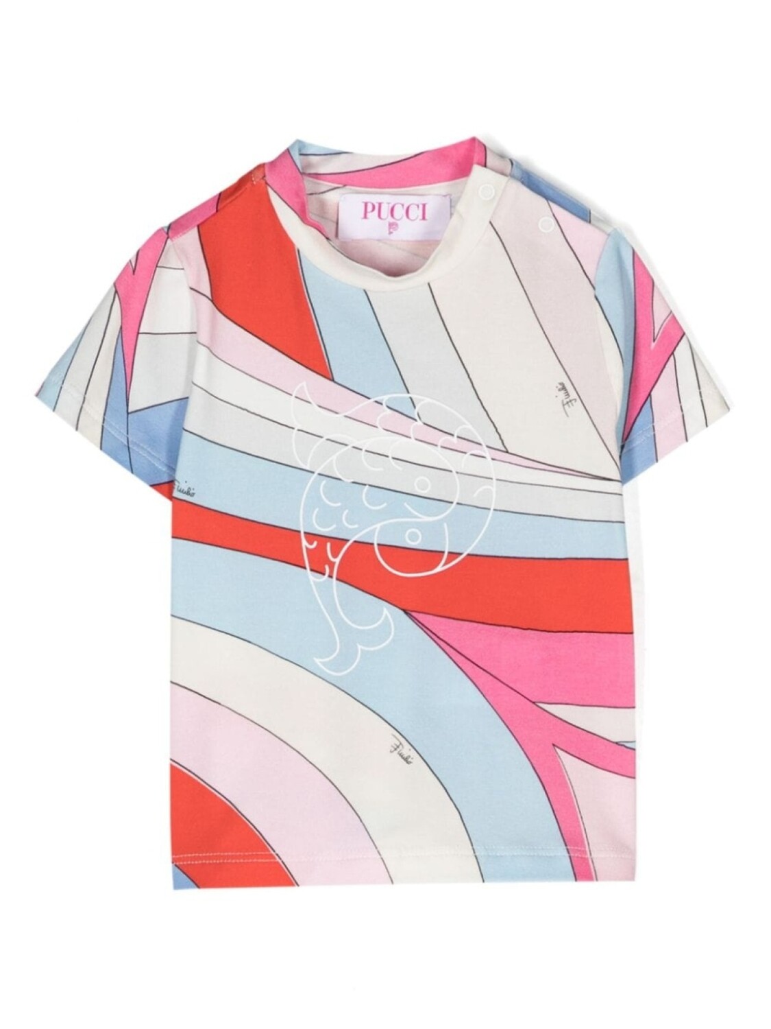 

Pucci футболка из джерси с принтом Iride, белый