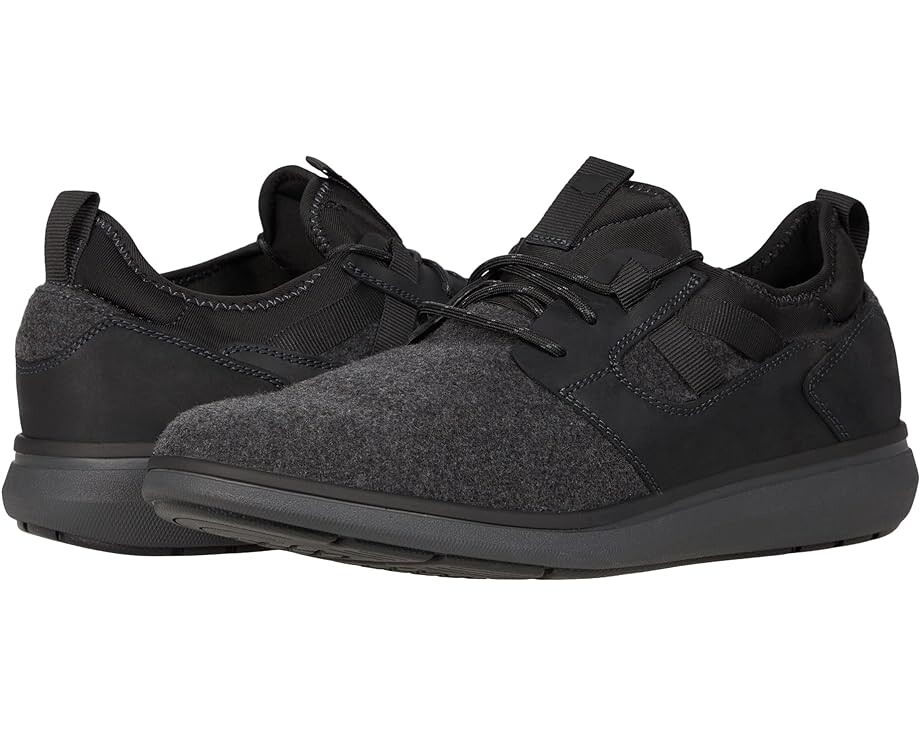 

Кроссовки Florsheim Venture Wool Plain Toe Lace-Up Sneaker, цвет Charcoal Wool/Black Crazy Horse