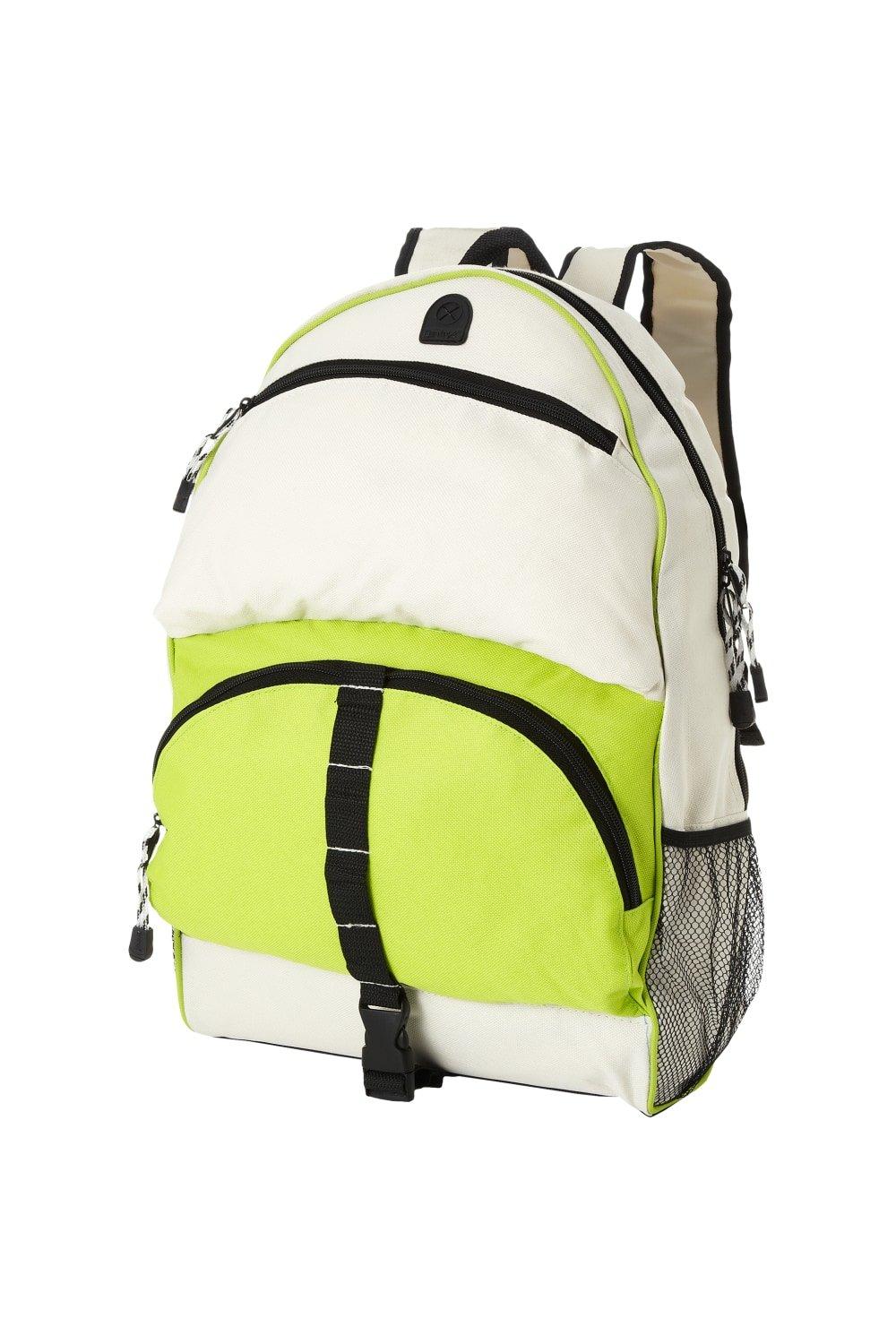 Юта Рюкзак Bullet, зеленый водонепроницаемый и износостойкий рюкзак из ткани оксфорд с двумя боковыми сетчатыми карманами