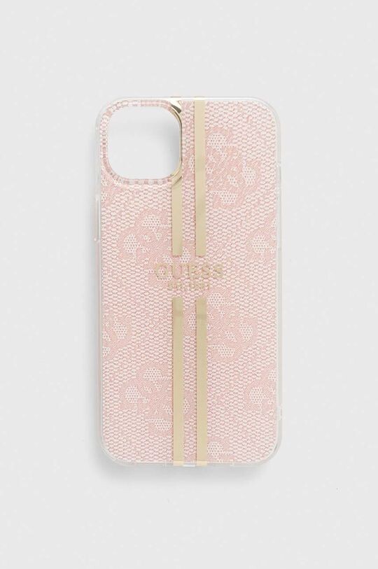 

Чехол для iPhone 15 Plus/14 Plus 6,7 дюйма Guess, розовый
