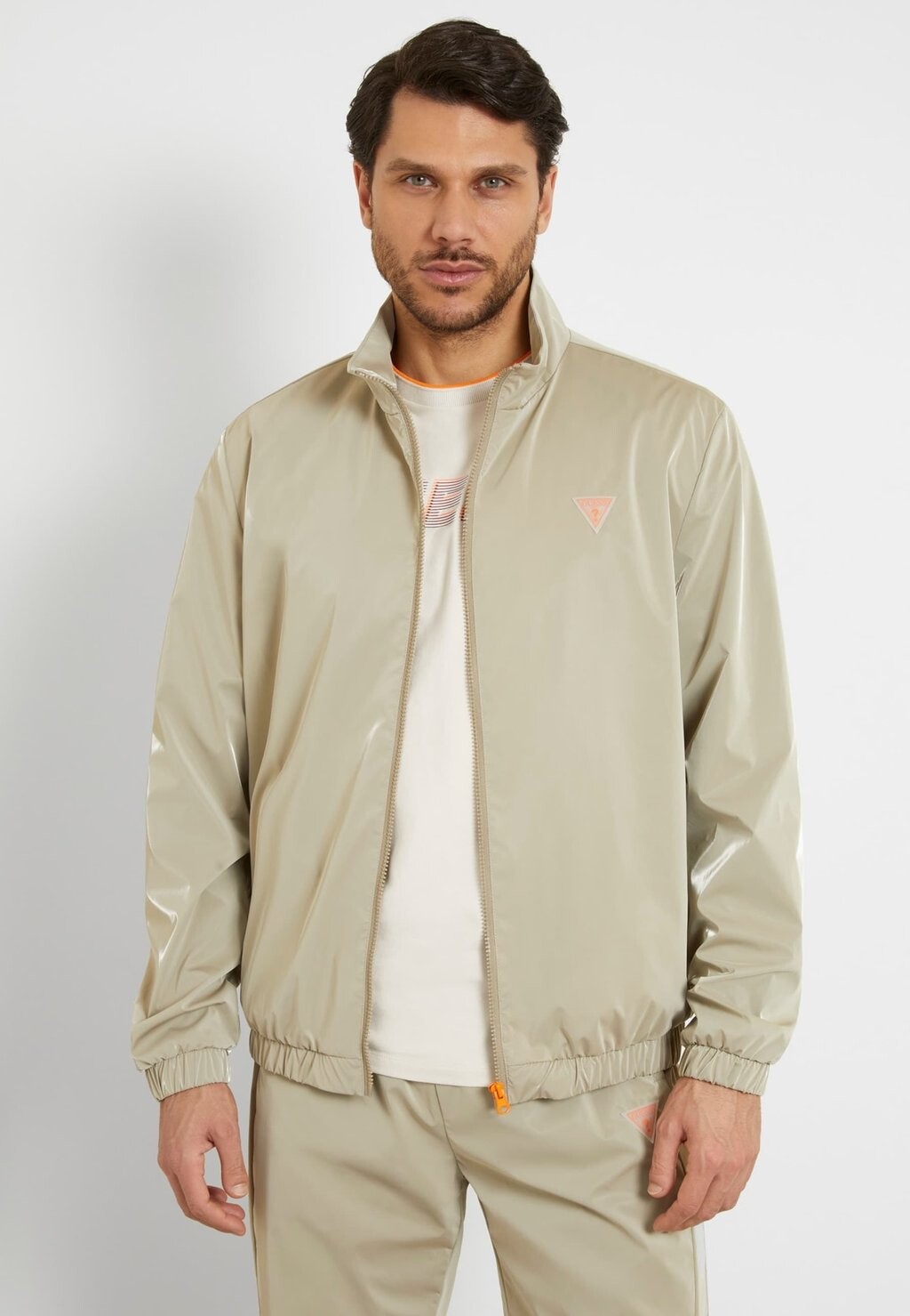 

Куртка тренировочная LOGO HINTEN Guess, цвет beige