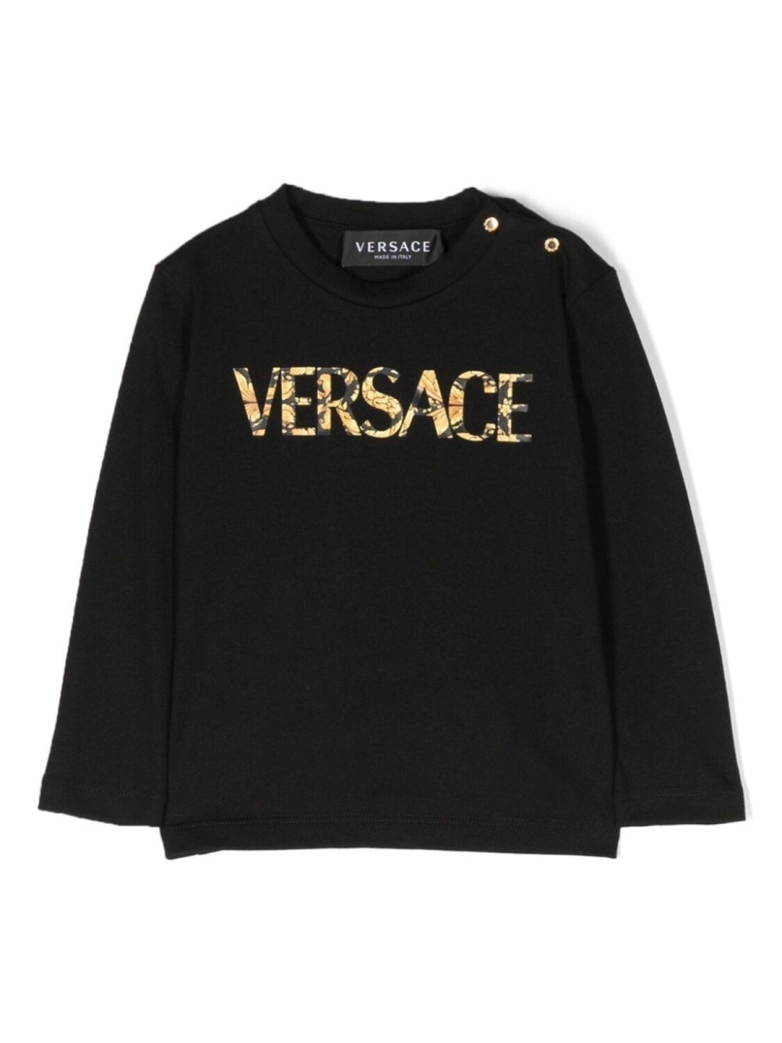 

Versace Kids футболка с логотипом, черный
