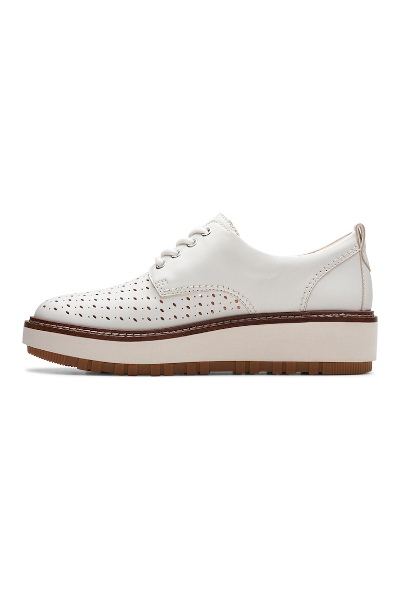 

Угловые туфли с перфорацией Clarks, белый