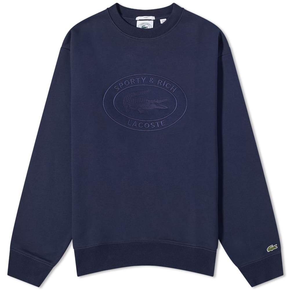 

Свитшот с овальным логотипом Sporty & Rich x Lacoste