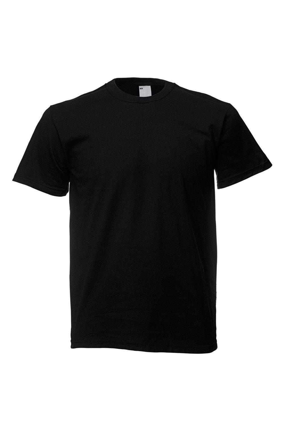 Повседневная футболка с коротким рукавом Universal Textiles, черный мужская футболка лиса русская краса xl серый меланж