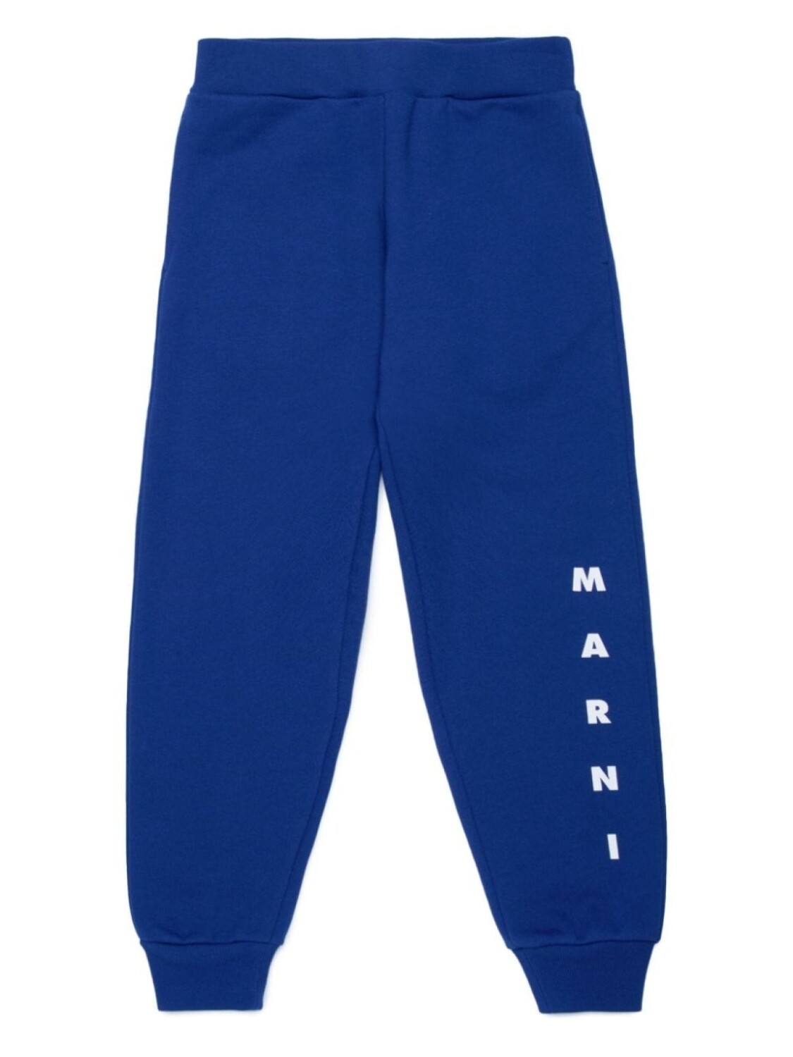 

Marni Kids хлопковые спортивные брюки с логотипом, синий