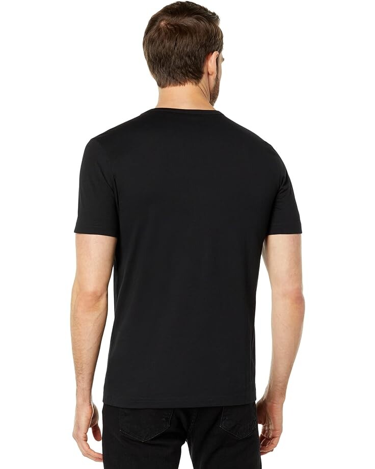 

Рубашка BOSS Tee Curved Logo Cotton Shirt, цвет Dark Black