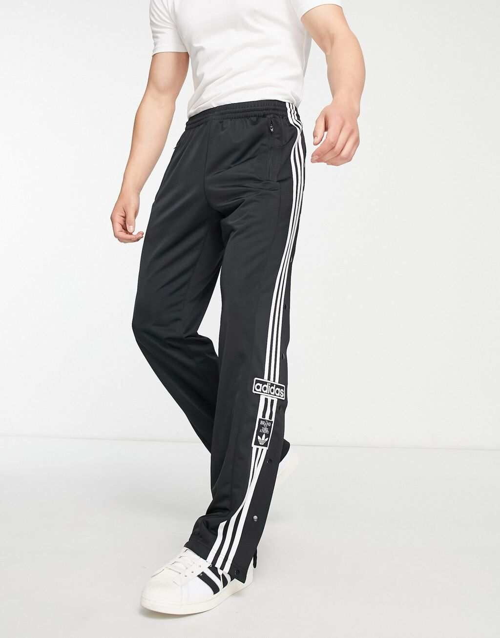 

Черные брюки с 3 полосками adidas Originals Adicolor Adibreak, Черный